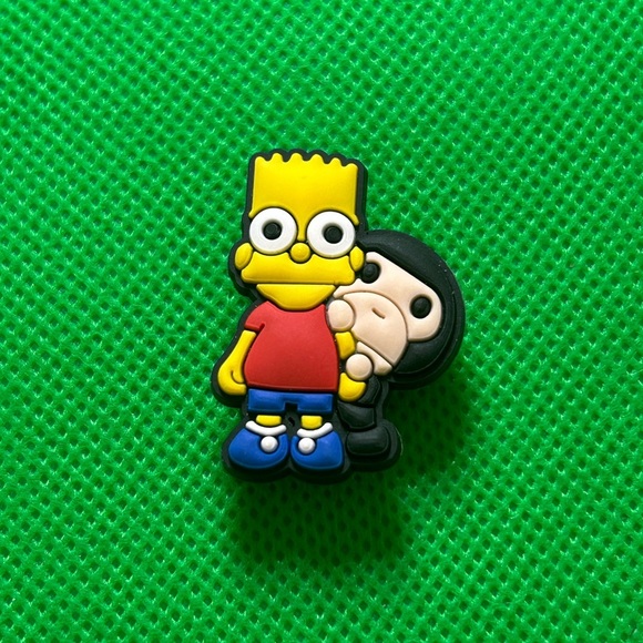 🌼 (3/$8 or 5/$15) NEW “90’s The Simpson’s” Bart Croc Shoe Charm Collection - Picture 1 of 1